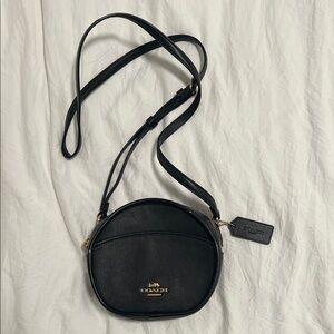 Coach Black Round Crossbody Bag